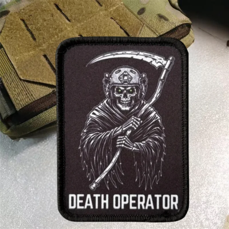 Parche táctico Death Operator velcro para brazalete y mochila - imagen 2