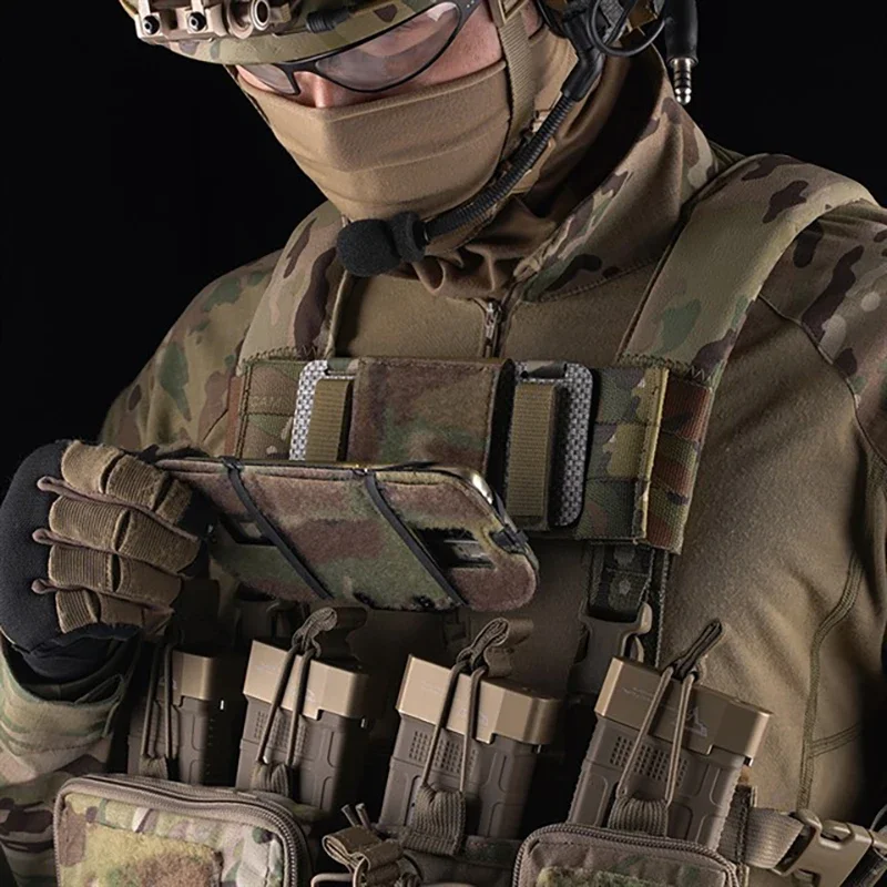 Bolsa MOLLE táctica para teléfono con mapa y soporte plegable - imagen 2