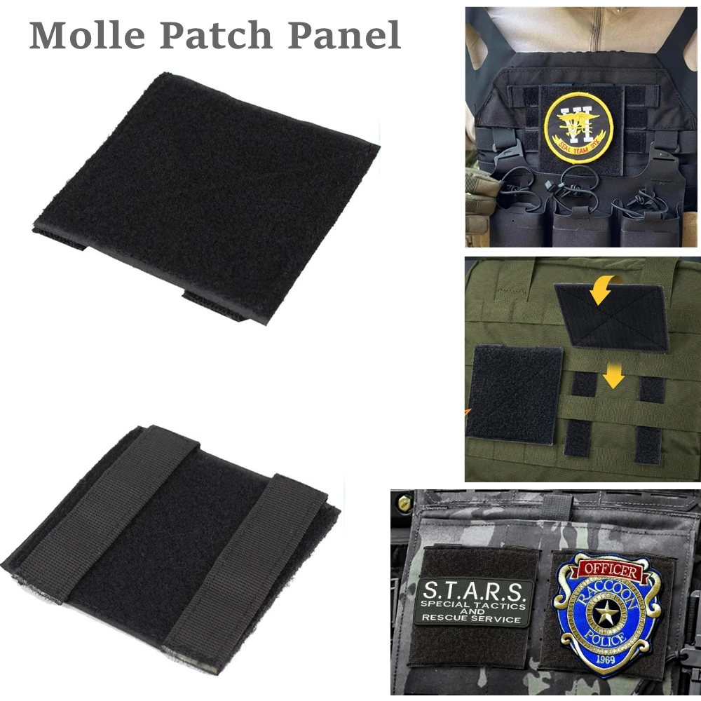 Panel de parches MOLLE táctico gancho y bucle adaptador chaleco - imagen 5