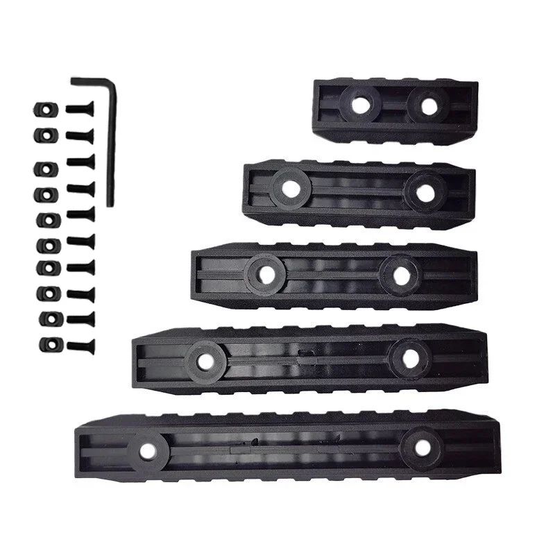 Guardamanos Picatinny polímero 7 ranuras M-Lok/Keymod airsoft caza