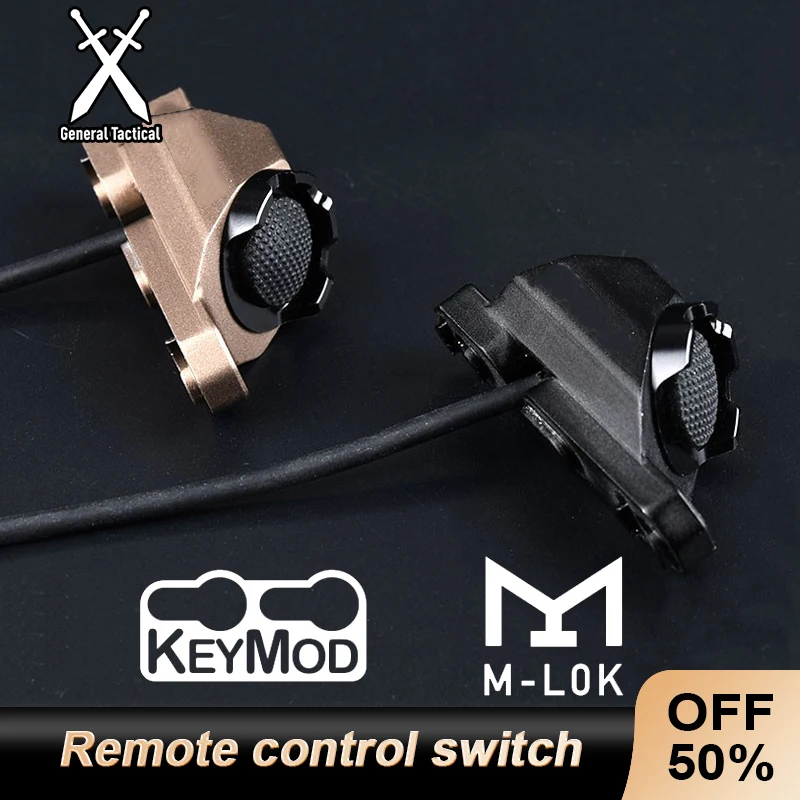 Interruptor táctico dual DBAL-A2 – compatible MLOK Keymod para luces SureFire M300 M600 - imagen 3
