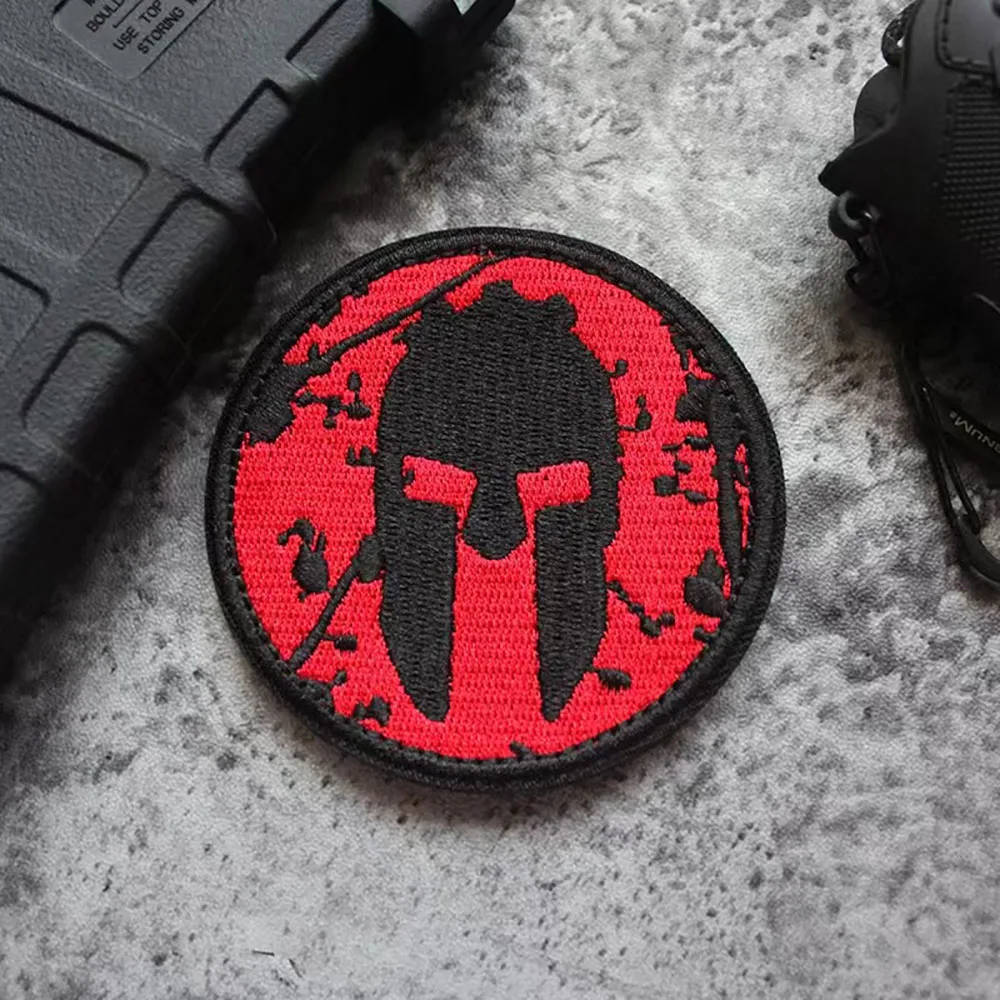 Parche espartano MOLLE bordado para casco táctico militar - imagen 5