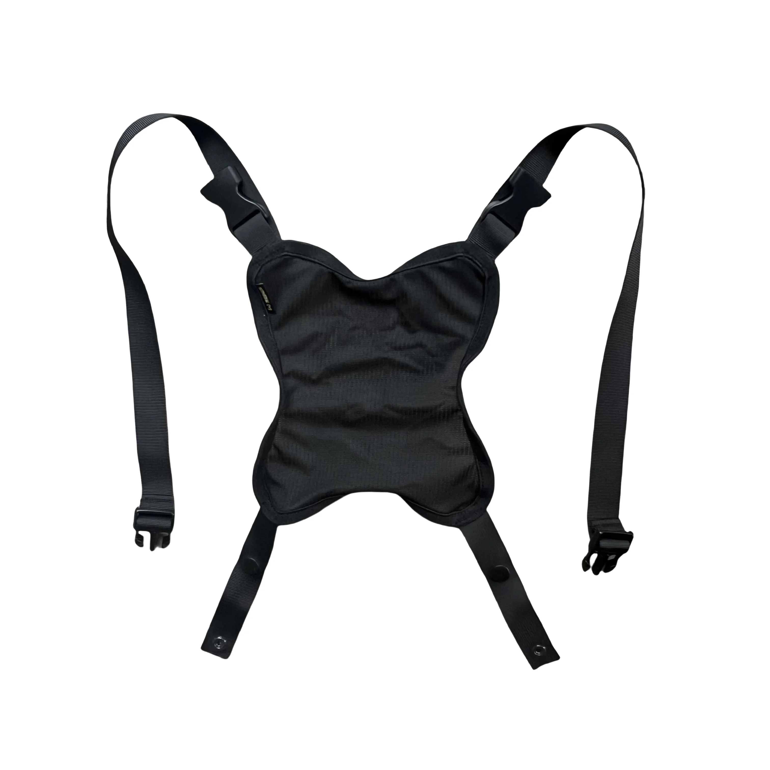Conjunto completo mostrando la red, casco y mochila listos para usar