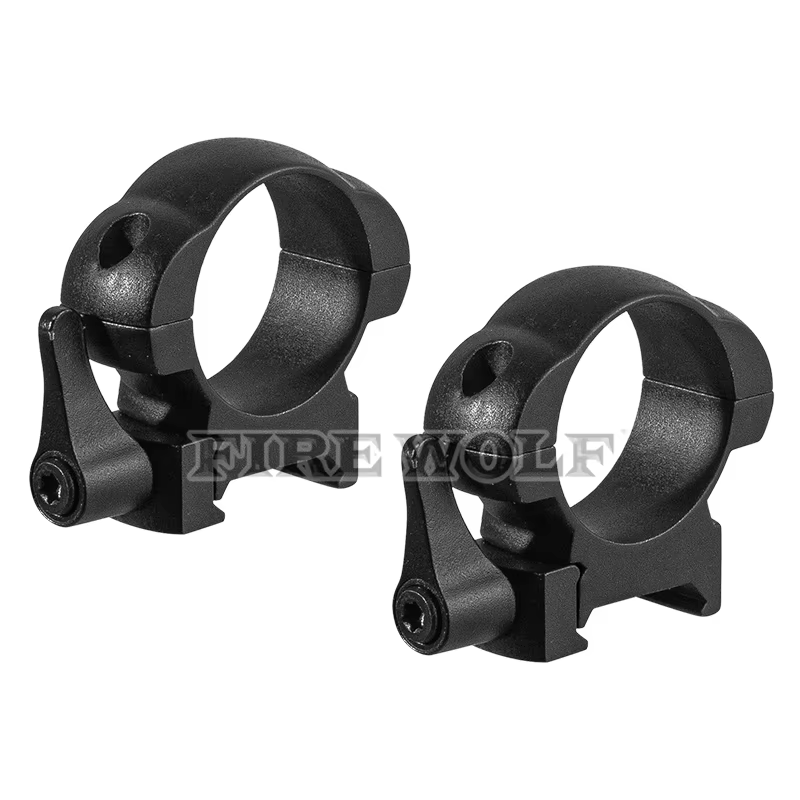 FIRE WOLF anillos montaje rifle 30mm liberación rápida riel 20mm - imagen 4