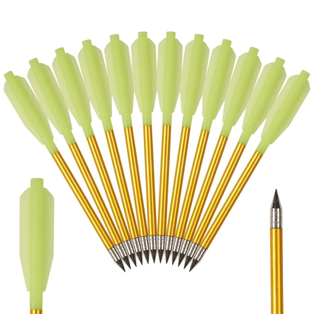 Saetas de ballesta 6,25” aluminio con punta luminosa – Tiro deportivo - imagen 2
