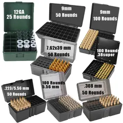 Caja munición táctica militar estuche universal múltiples calibres