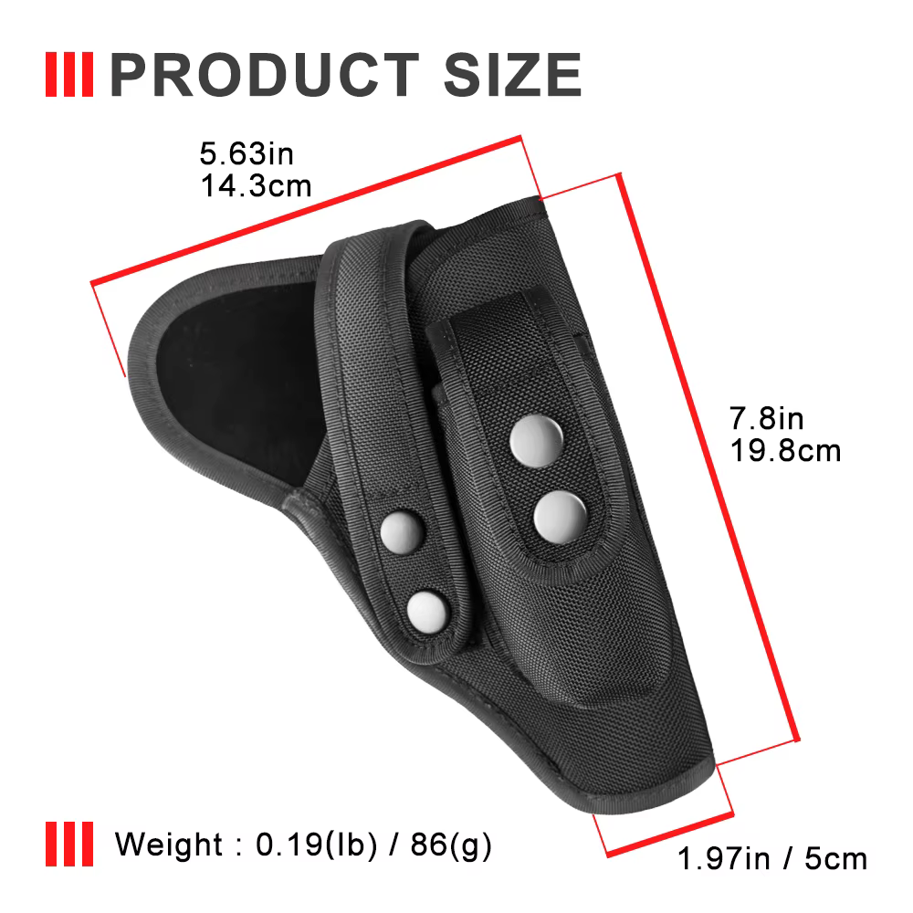Funda táctica pistola OWB universal con bolsa cargador ripstop