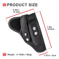 Funda táctica pistola OWB universal con bolsa cargador ripstop