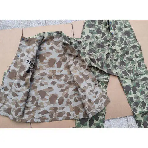 USMC HBT uniforme camuflaje Pacífico doble cara chaqueta y pantalón - imagen 2