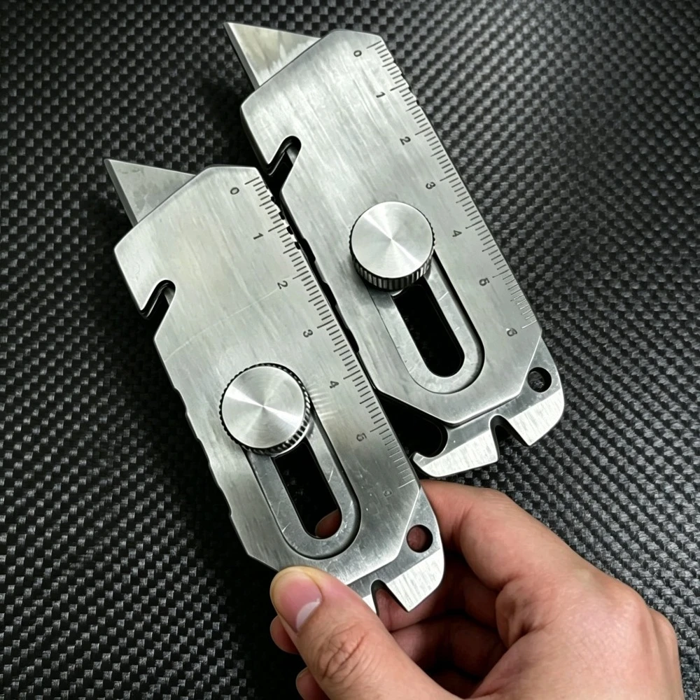 Cuchillo multiusos EDC SK5 de acero con hoja reemplazable - imagen 5