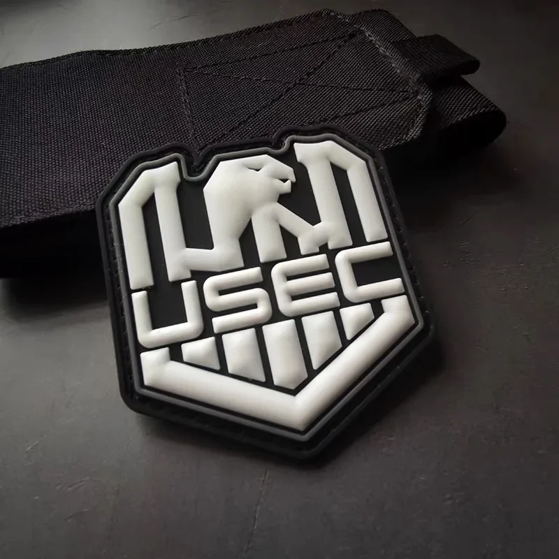 Parche táctico PVC 3D garra de oso con velcro para mochila