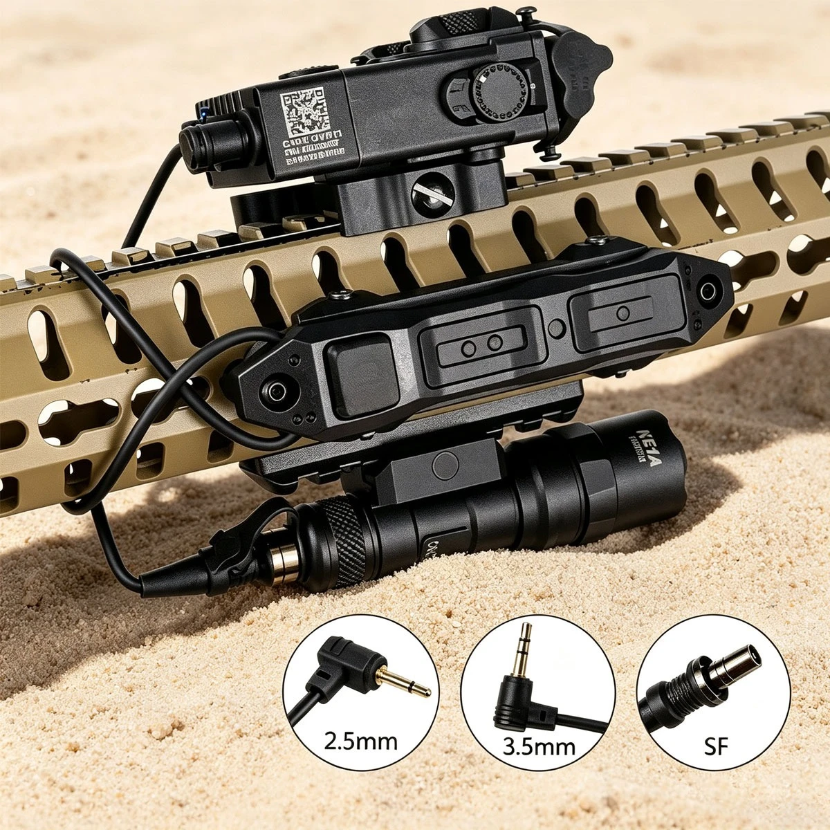 SureFire M300/M600, linterna táctica para rifle con interruptor remoto - imagen 5