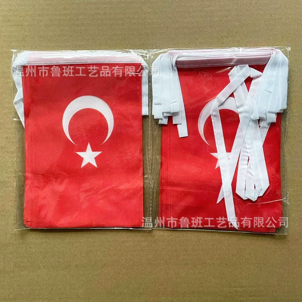 Banderín bandera Turquía para guirnalda decorativa de exterior - imagen 2