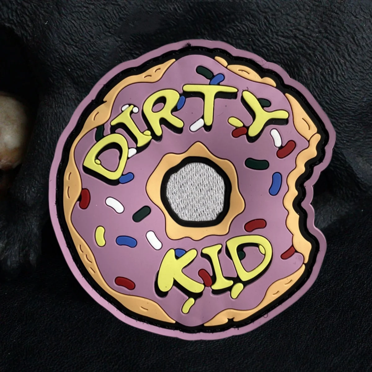 Parche táctico PVC Dirty Kid Donut – Gancho y bucle mochila - imagen 4