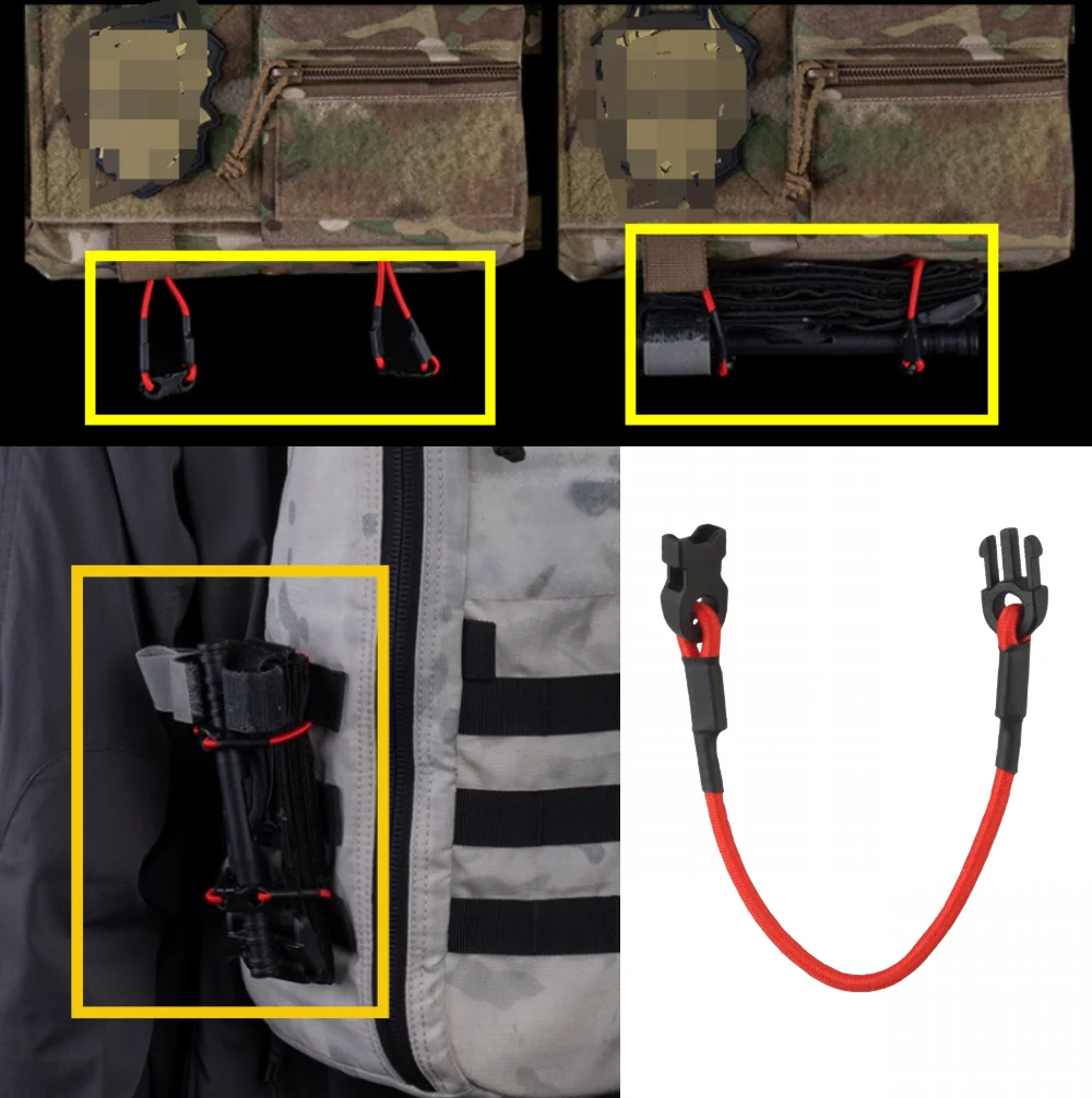 Banda elástica sujeción cuerda multiusos táctica para fijar y guardar - imagen 4