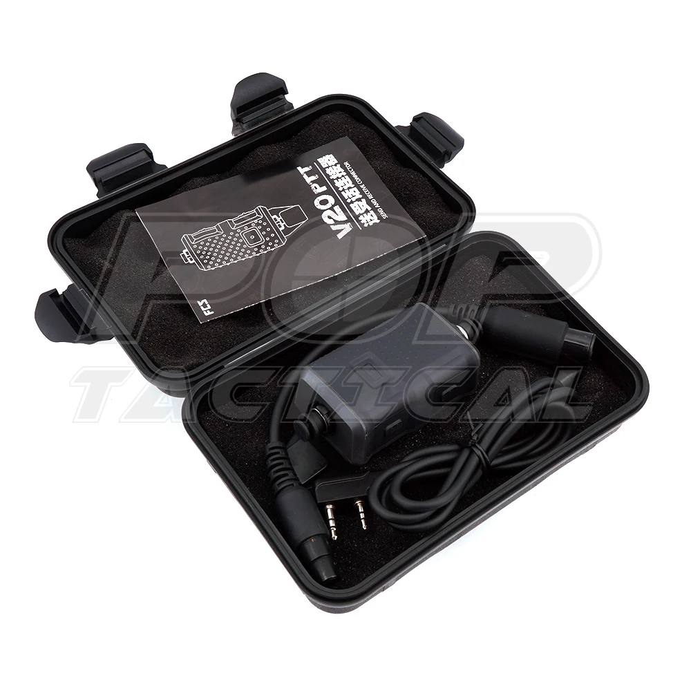 FCS Tactical V20 PTT – Pulsador comunicación táctica auriculares - imagen 2