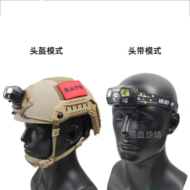 Faro táctico impermeable para casco con luz ajustable - imagen 4