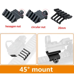 Montura táctica perfil medio riel Picatinny elevación desplazada