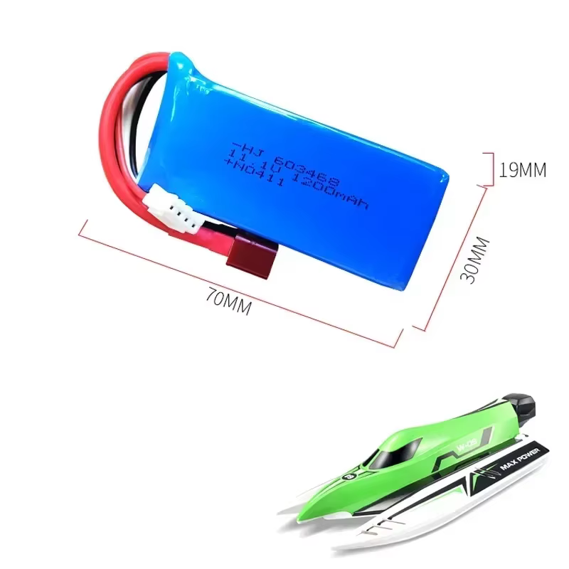 WLtoys batería LiPo con conector T para barco RC alta velocidad - imagen 5