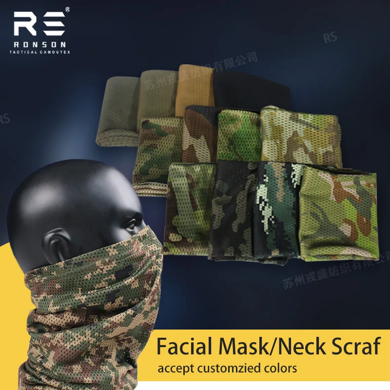 Pañuelo cubrecara camuflaje digital malayo Komando de malla - imagen 5