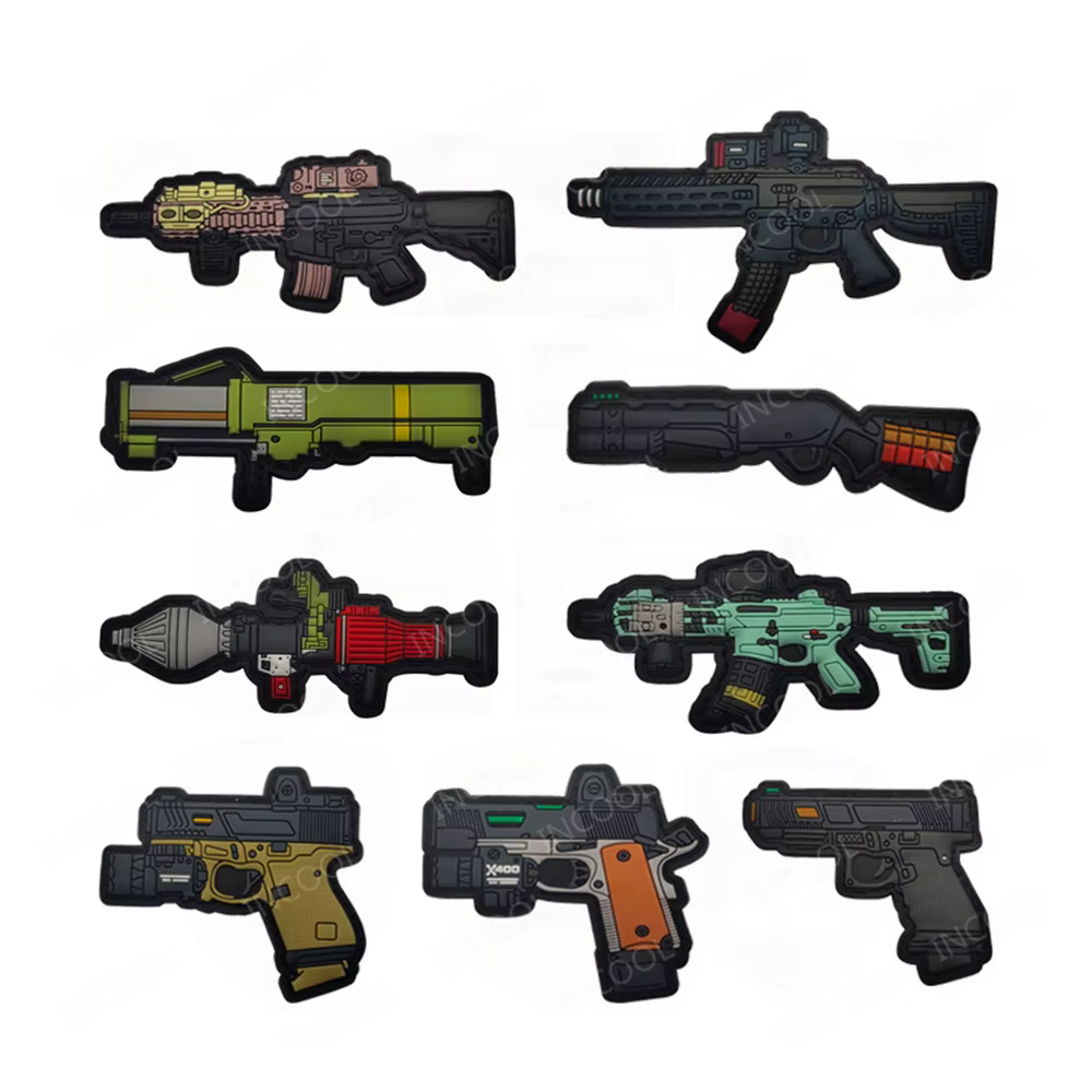 Parche 3D PVC AK47 con gancho para mochila MOLLE