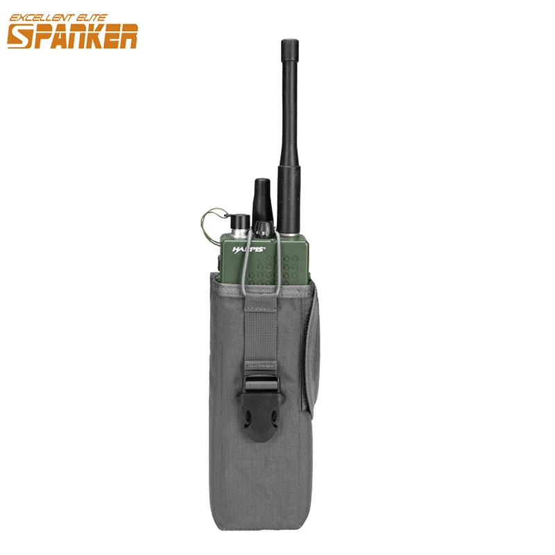Bolsa MOLLE táctica para radio, intercom y linterna