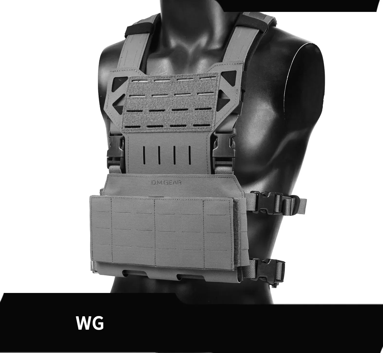 Chaleco DMGear MOLLE Airsoft – Pechera táctica portaplacas - imagen 3