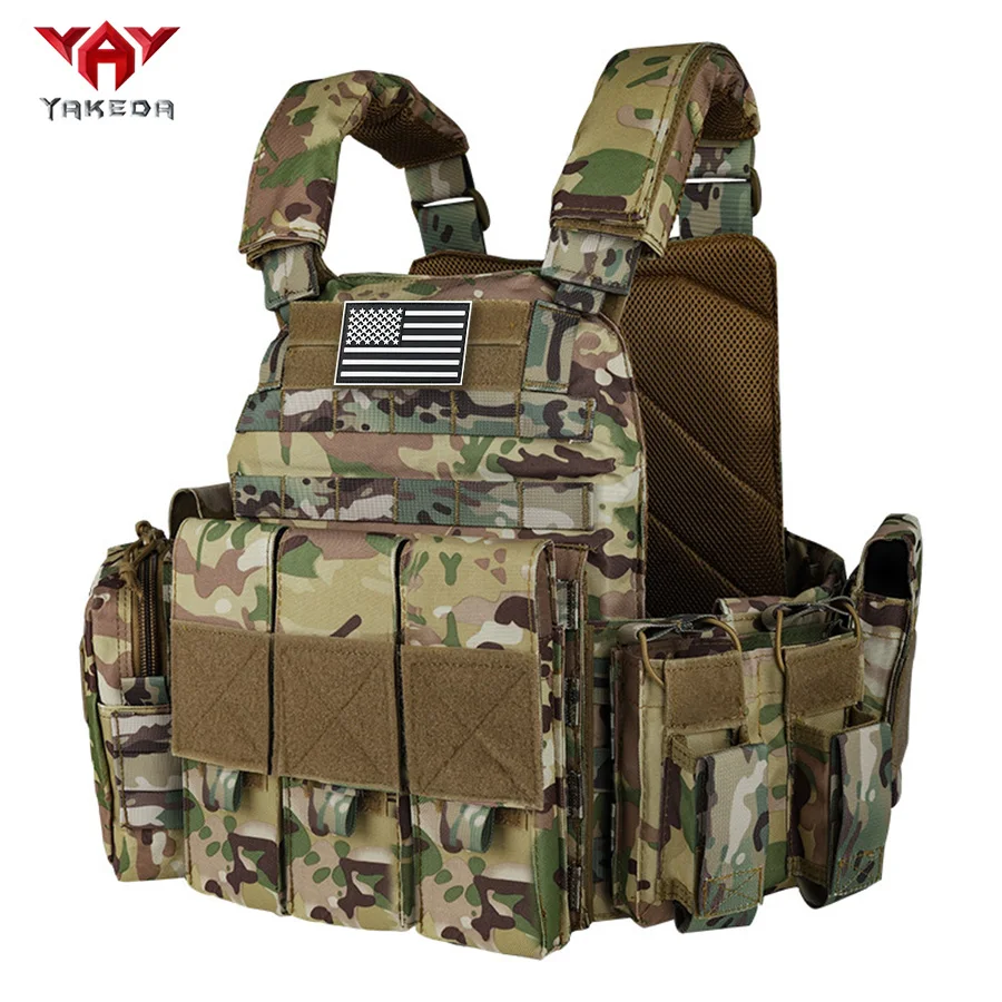 YAKEDA MOLLE Chaleco táctico camuflaje para entrenamiento exterior - imagen 3