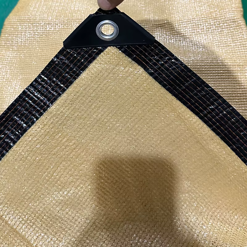 Detalle de la malla de sombreado HDPE