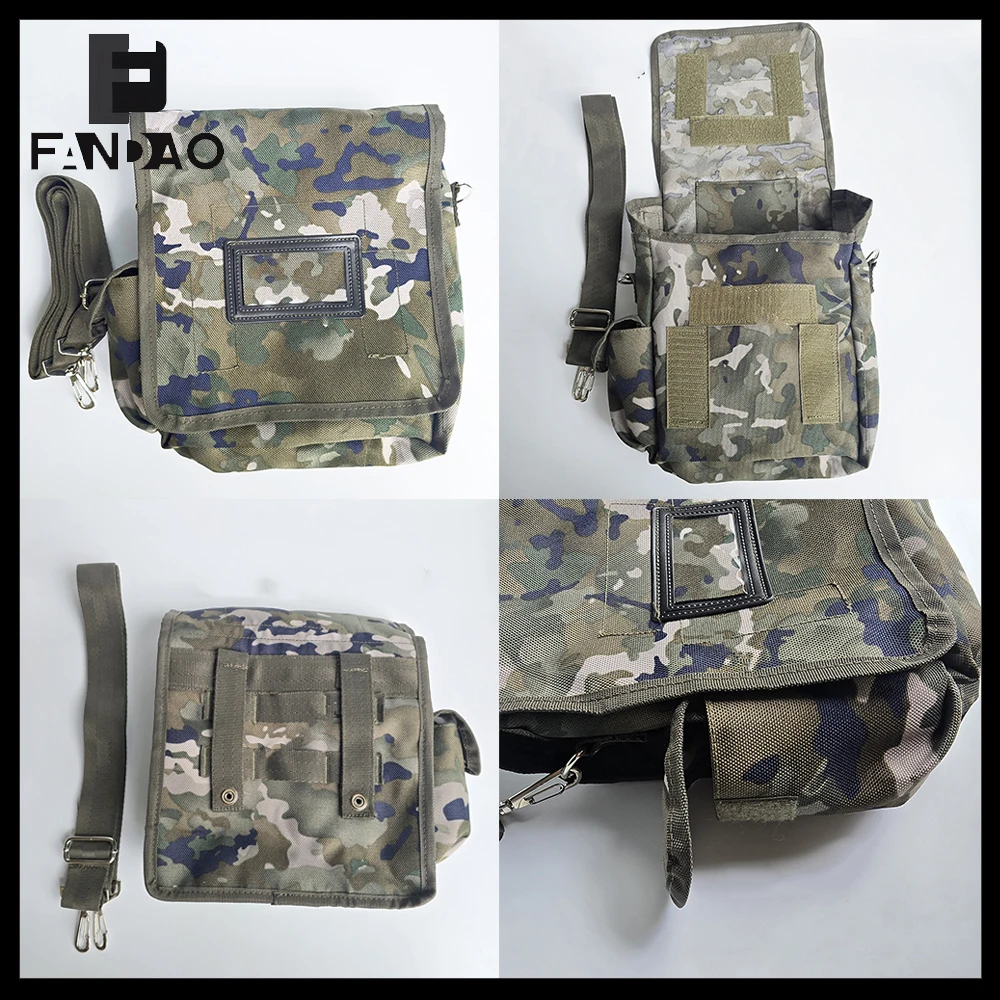 Bolsa táctica para máscara de gas camuflada, cruzada ajustable - imagen 4