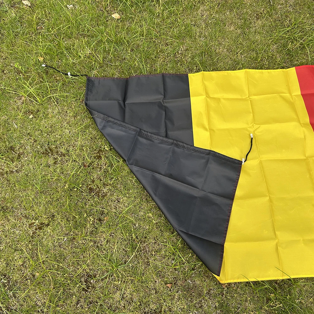 Bandera de Bélgica tipo chal poliéster para fútbol - imagen 2