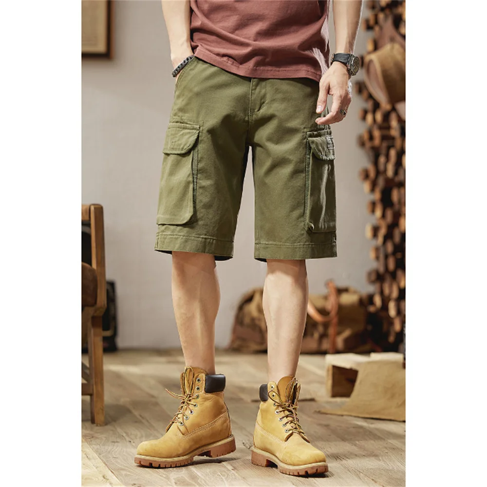 Pantalones cortos cargo camuflaje ripstop para hombre – verano - imagen 3