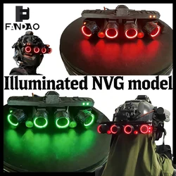 NVG visión nocturna táctica para casco, luz roja y verde iluminada