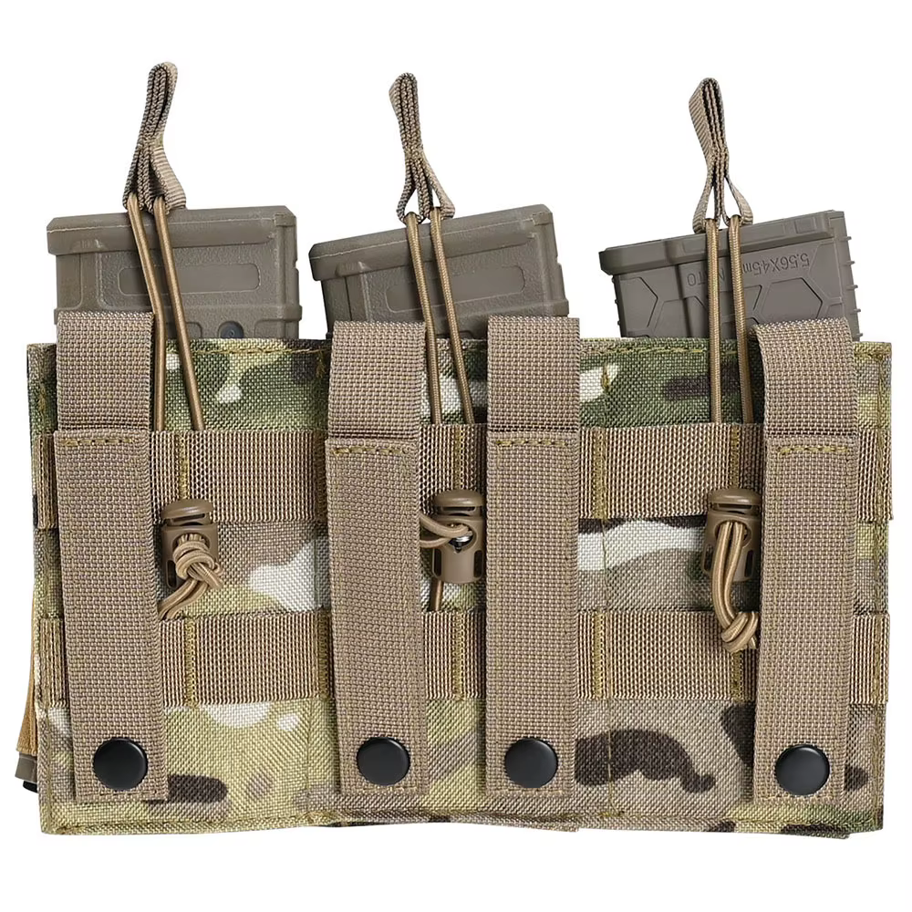 Portacargadores Triple MOLLE Táctico – Carga Rápida 5,56 y 9mm - imagen 5