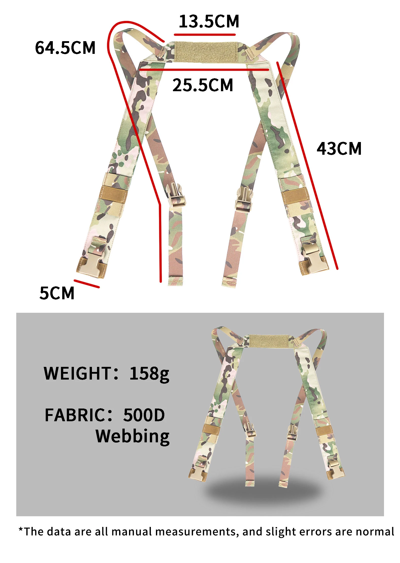 Sistema de anclaje MOLLE y ajuste rápido en chaleco MK5