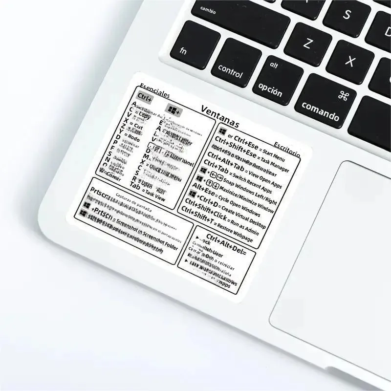 Pegatinas de teclado para portátil con atajos – guía rápida - imagen 4
