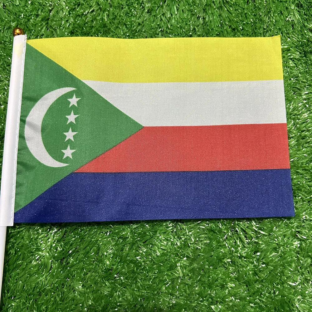 Bandera de Comoras con asta para desfiles y ceremonias oficiales - imagen 4