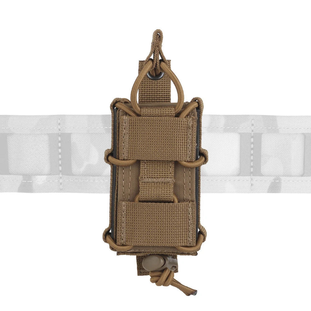 Bolsa portacargador pistola 9 mm MOLLE con soporte linterna y antorcha - imagen 2