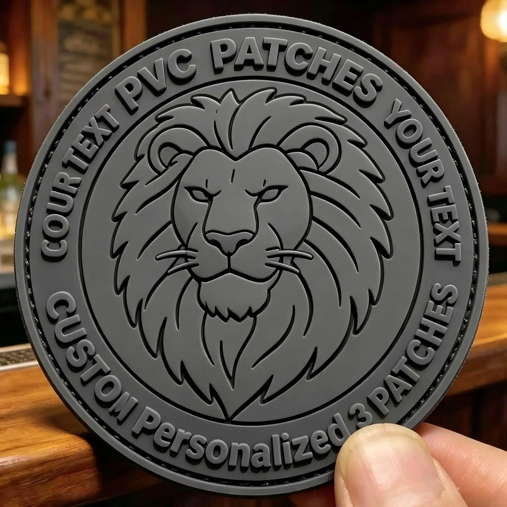 Parche táctico termoadhesivo PVC 3D logotipo personalizado - imagen 4