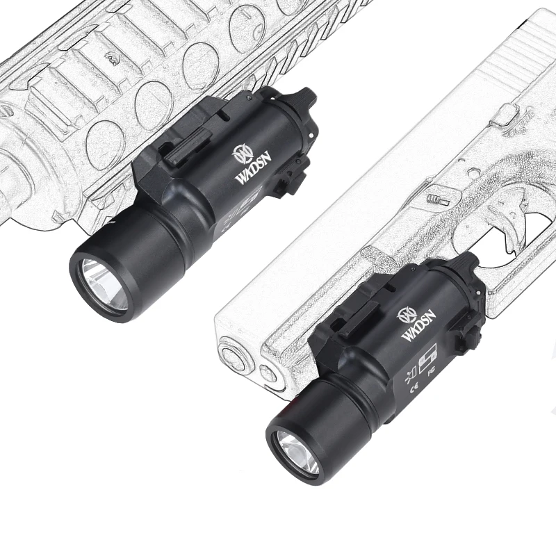 WADSN X300U Linterna táctica LED para airsoft en riel Picatinny - imagen 5