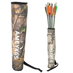 Aljaba tubular 600D con correa de hombro para arquería outdoor