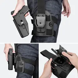 Glock 17/19 funda de pierna caída retención nivel II