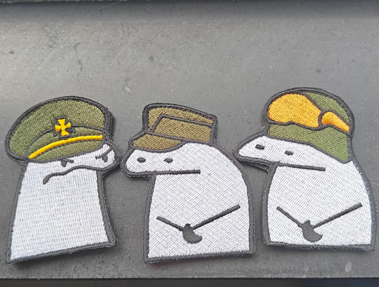 Parche bordado gancho y bucle ucraniano de dibujos animados infantil - imagen 4