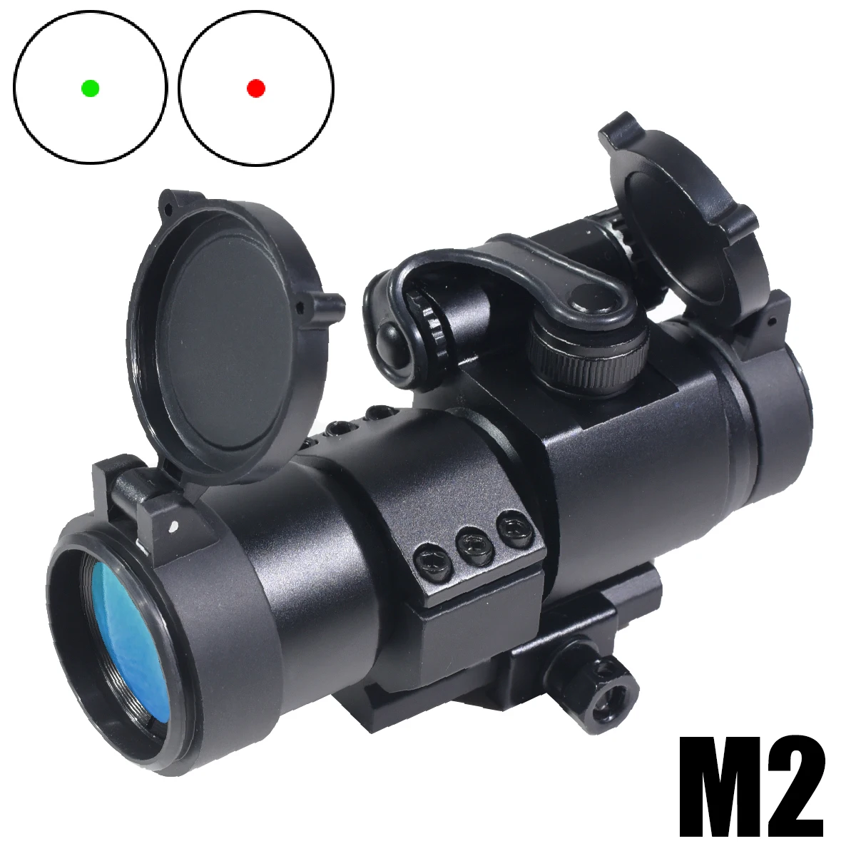 Mira de punto rojo Reflex M2 4MOA para riel Picatinny Airsoft - imagen 2