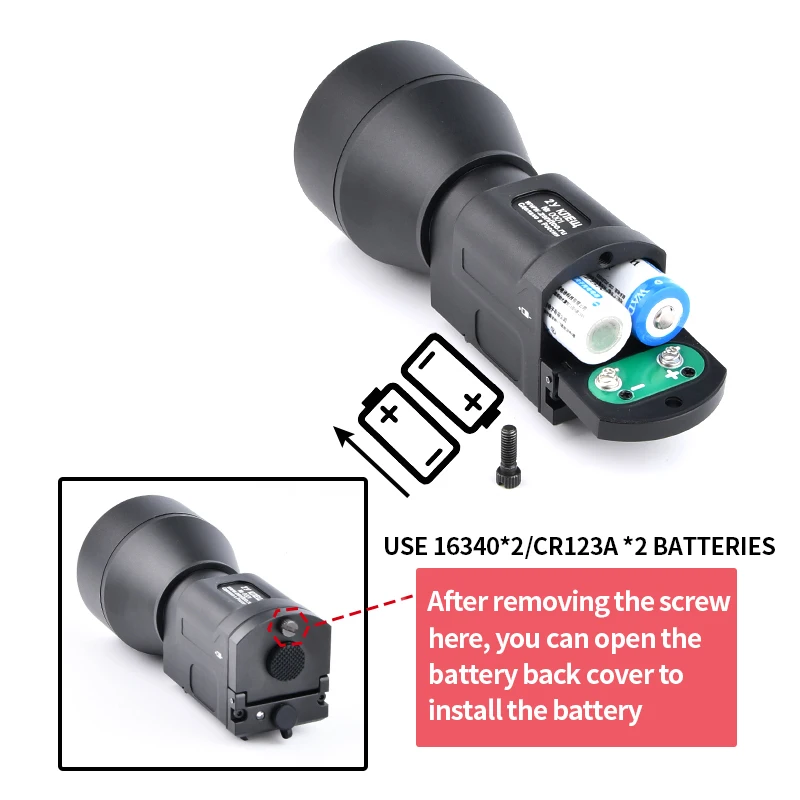 KLESCH 2U Linterna táctica Picatinny estroboscópica de alta potencia - imagen 4