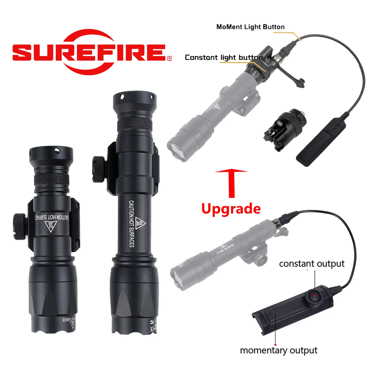 Interruptor Presión Táctico Surefire M300 M600 – Tapa Trasera - imagen 2