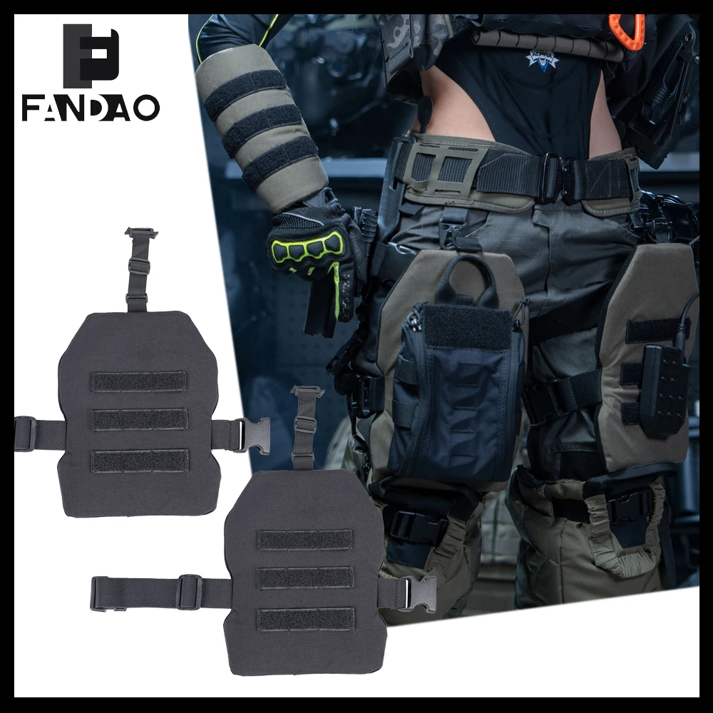 Protector de muslo táctico MOLLE – placa de pierna - imagen 2