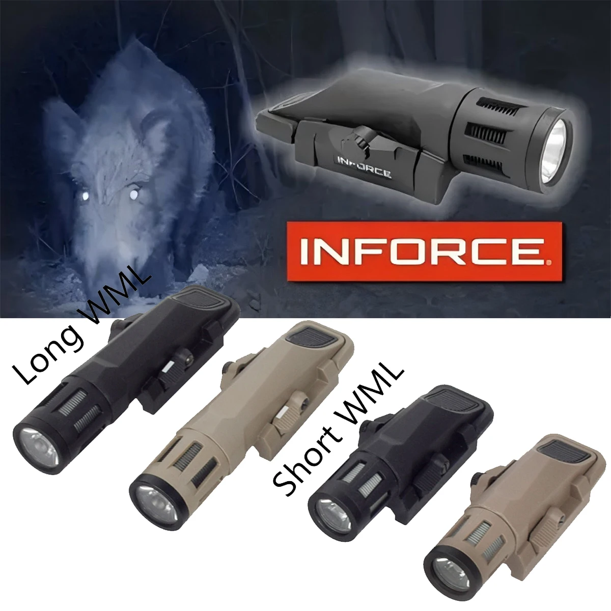 INFORCE WML GEN2 – Linterna táctica LED compacta de 20mm, 400 lúmenes - imagen 4