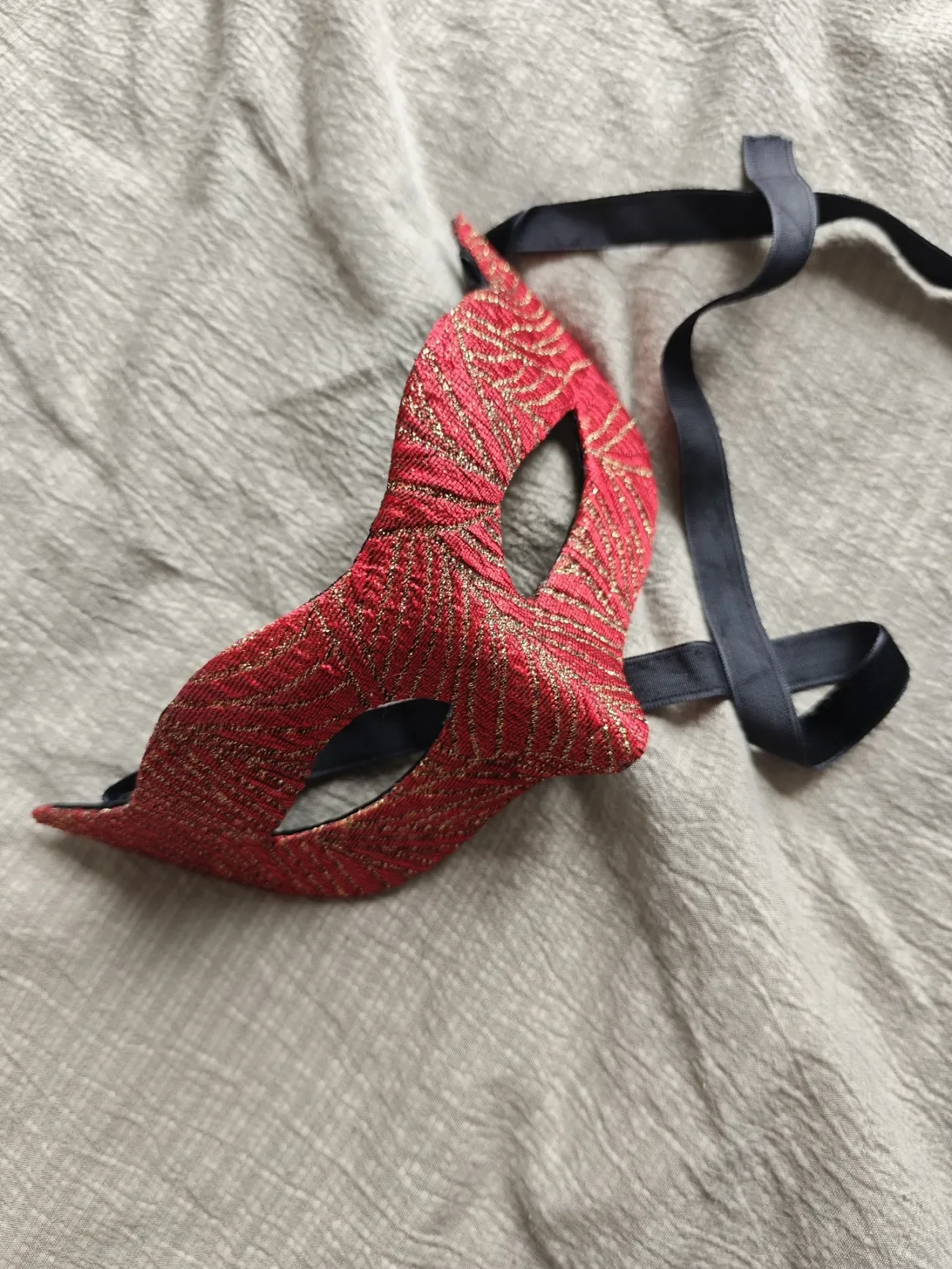 Máscara facial retro ajustable artesanal para cosplay y disfraces - imagen 3