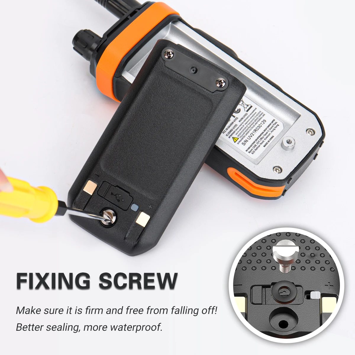 Baofeng UV-21 Pro walkie talkie radioafición resistente al agua USB-C - imagen 3